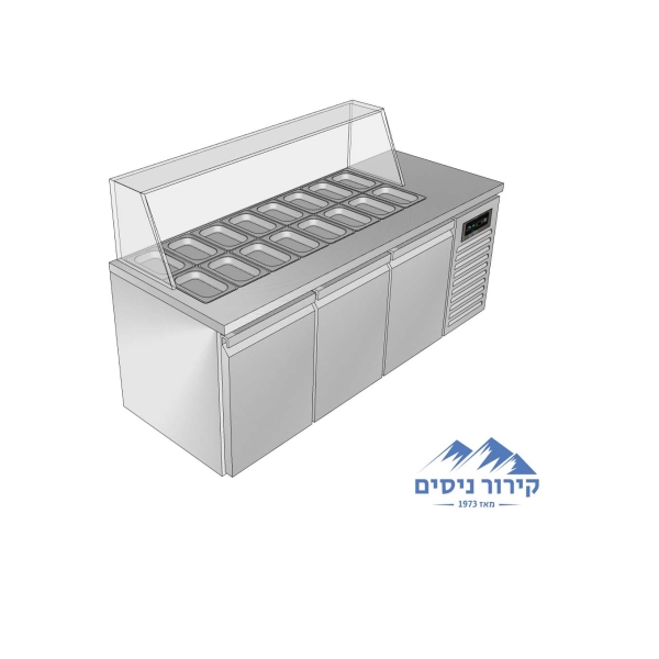 מקרר דלפק 3 דלתות EKO-188 SALAD
