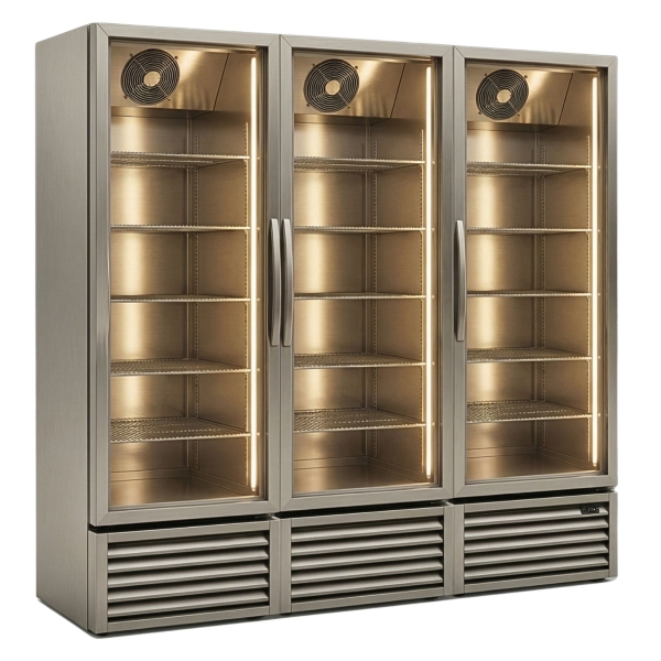 מקפיא עומד 3 דלתות זכוכית Self Service דגם EV-3