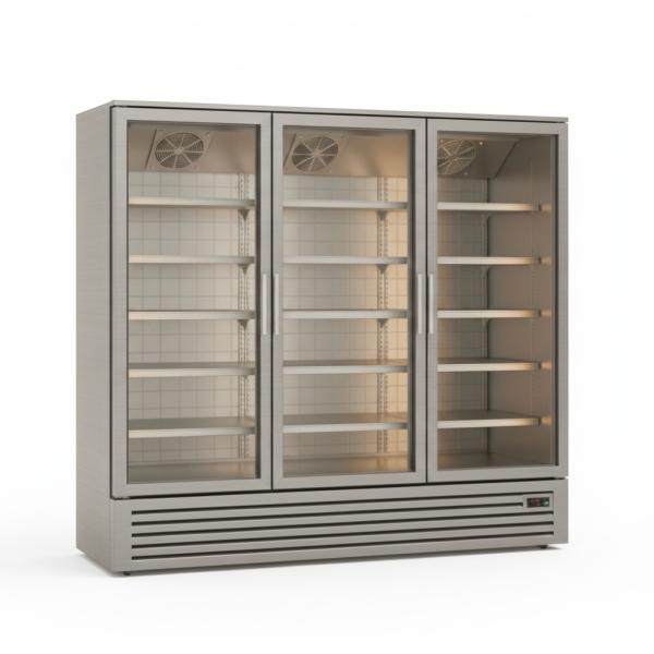 מקפיא עומד 3 דלתות זכוכית Self Service דגם EV-3