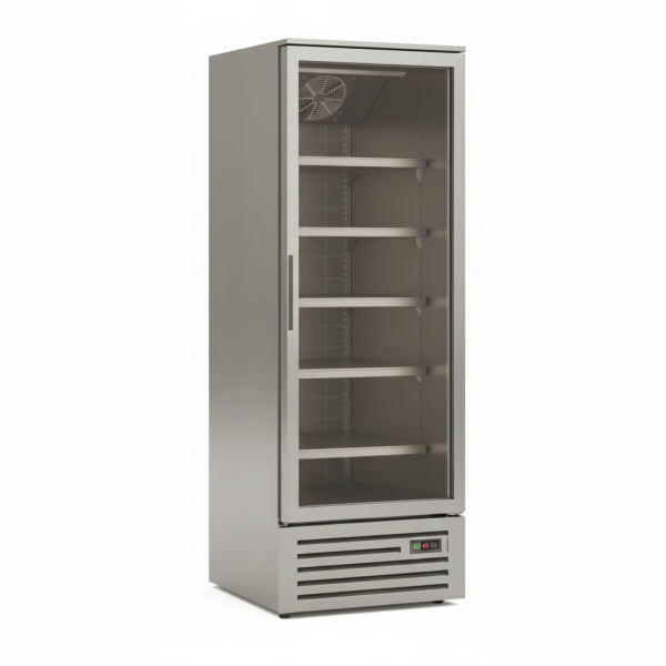 מקפיא עומד דלת 1 זכוכית self service דגם EV-1