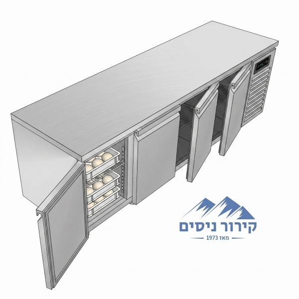 מקרר דלפק 4 דלתות PA-270/80